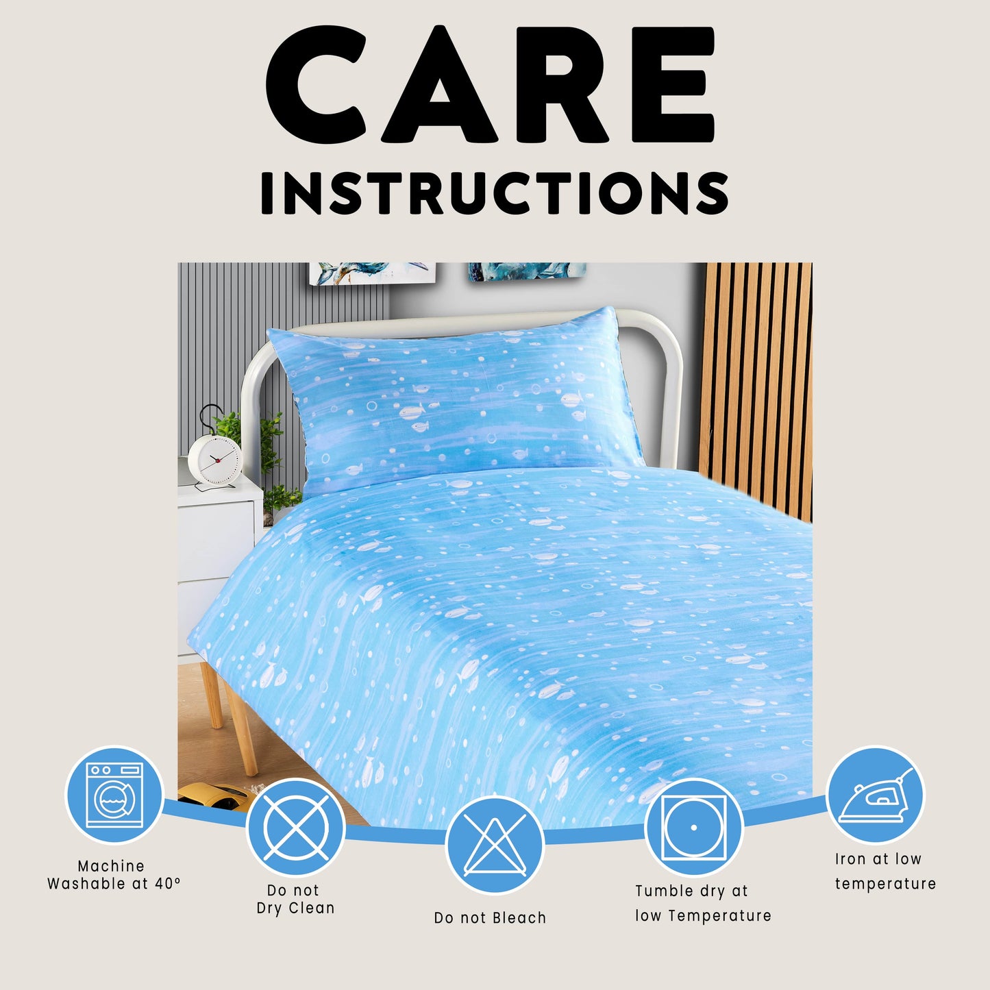 OLIVIA ROCCO Duvet Cover Sharks Duvet Cover Set Bedding For Kids Wholesale Manchester UK