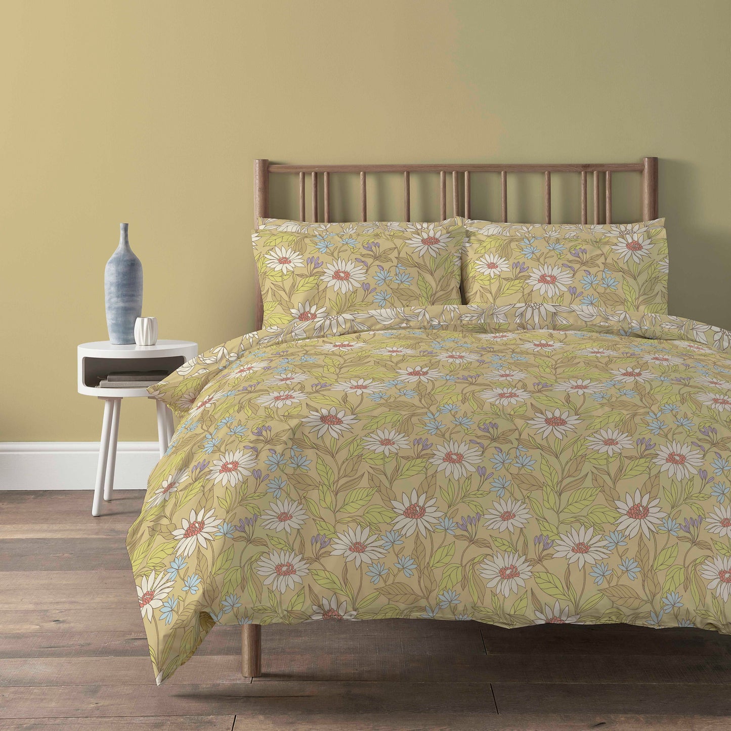OLIVIA ROCCO Duvet Cover SINGLE / OCHRE Elinor Ochre Duvet Cover Set Wholesale Manchester UK