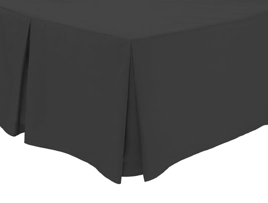 OLIVIA ROCCO basics Fitted Sheet SINGLE / CHARCOAL Basics Base Valance Sheet Wholesale Manchester UK