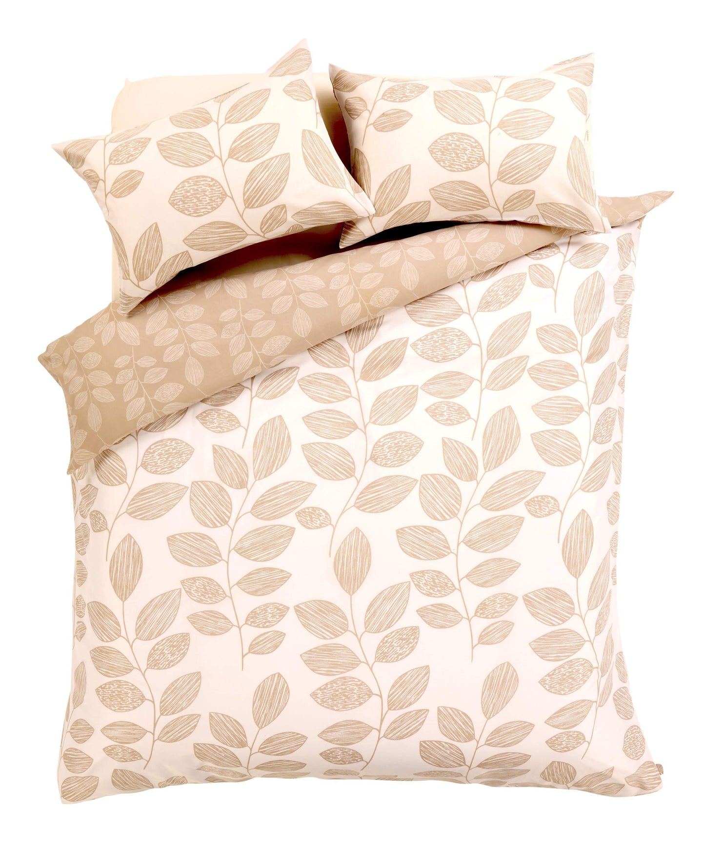 OLIVIA ROCCO Duvet Cover SINGLE / NATURAL Leaves Duvet Set Wholesale Manchester UK