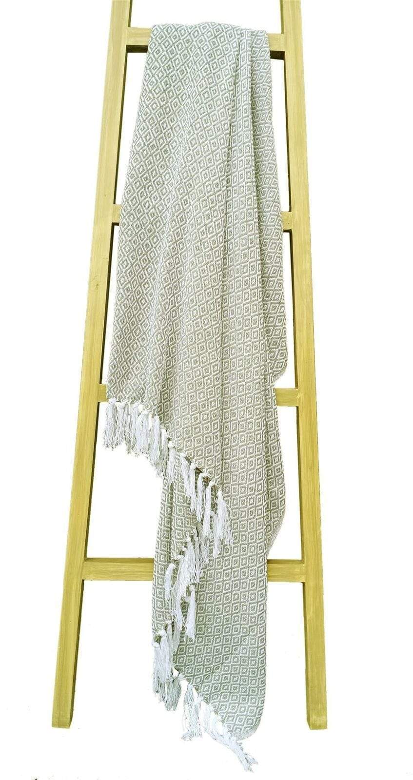 OLIVIA ROCCO Throw 127 x 152 cm / OCHRE Regal Pure Cotton Throw Wholesale Manchester UK