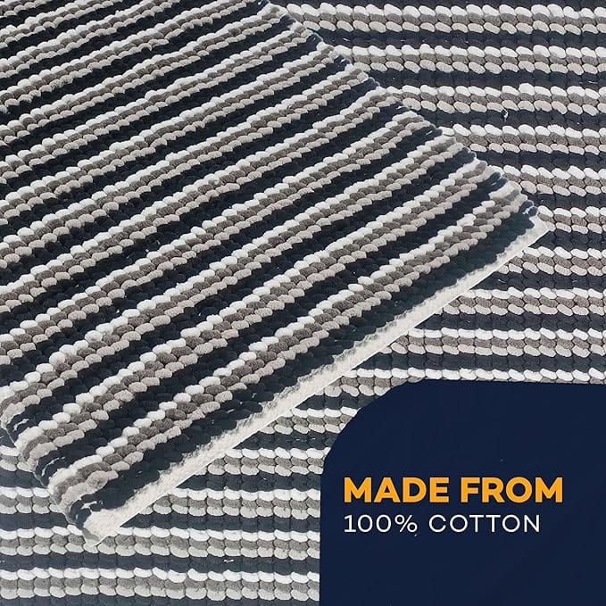 OLIVIA ROCCO Bath Mat 2 Piece Amalfi Super Soft Absorbent Bath Mat Set Wholesale Manchester UK