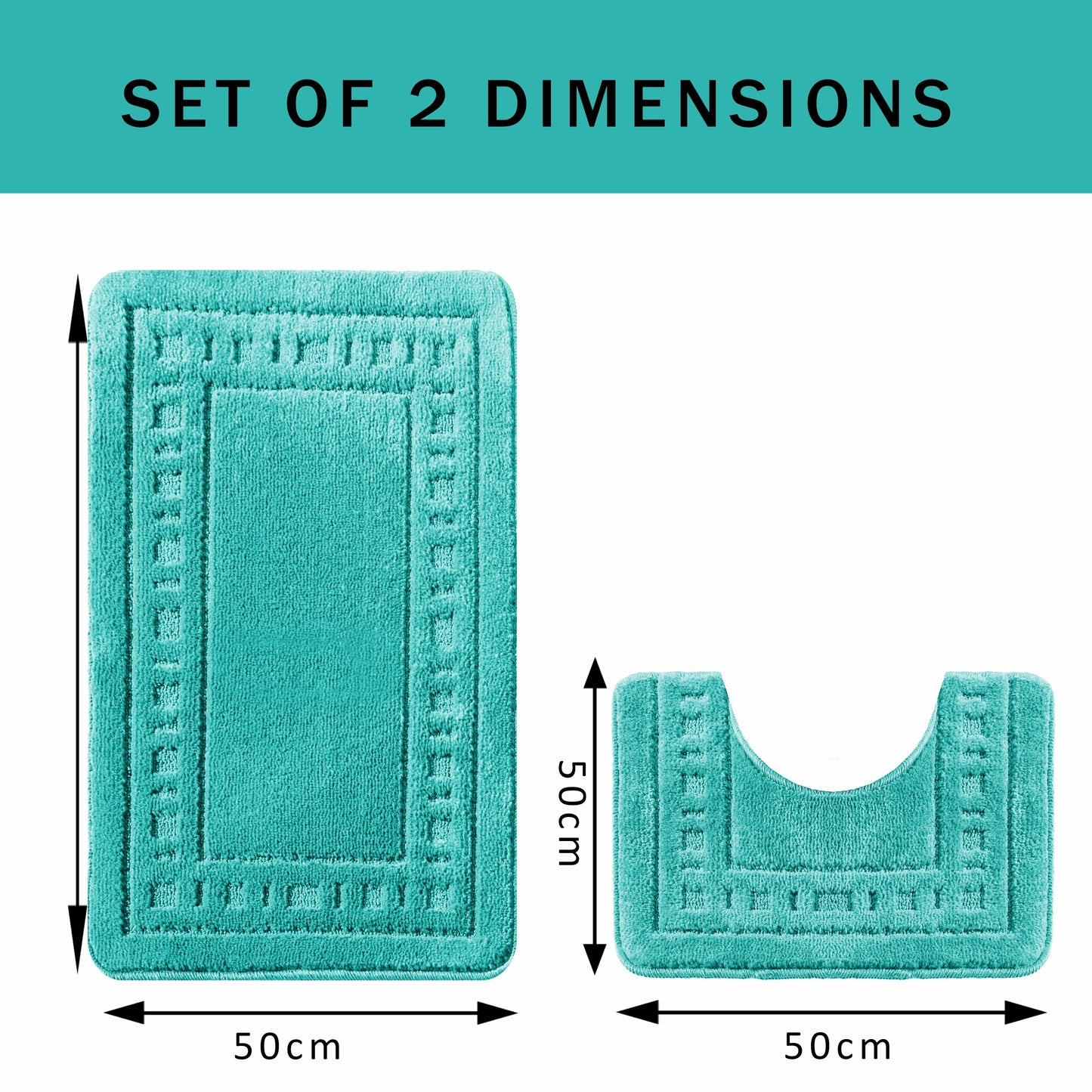 OLIVIA ROCCO Bath Mat DUCK EGG Miami 2 Piece Duck Egg Bath Mat & Pedestal Set Wholesale Manchester UK