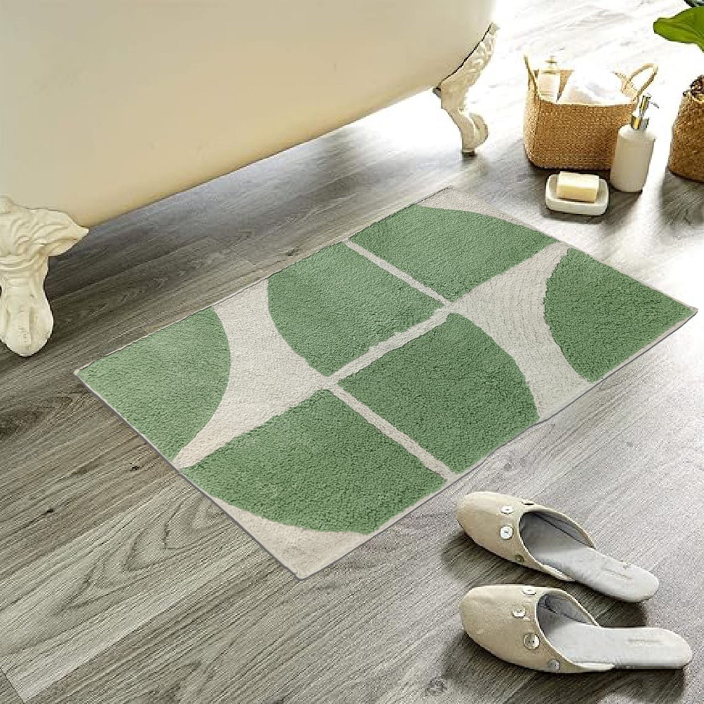 OLIVIA ROCCO Bath Mat GREEN Stockholm Bath Mat Wholesale Manchester UK
