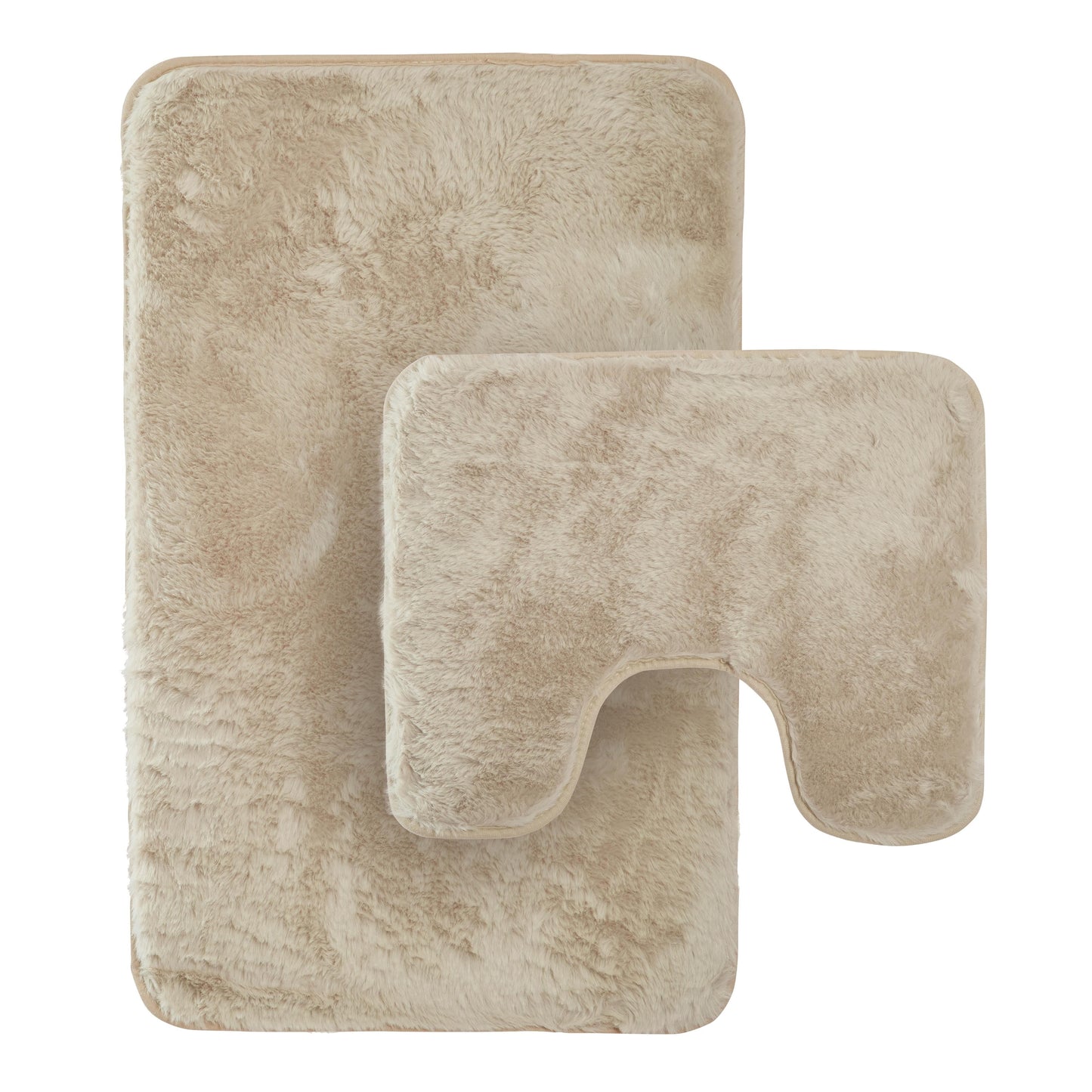 OLIVIA ROCCO Bath Mat NATURAL 2 Piece Extra Soft Non Slip Bath Mat Set Wholesale Manchester UK