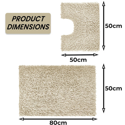 OLIVIA ROCCO Bath Mat NATURAL Como 2 Piece Natural Bath Mat & Pedestal Set Wholesale Manchester UK