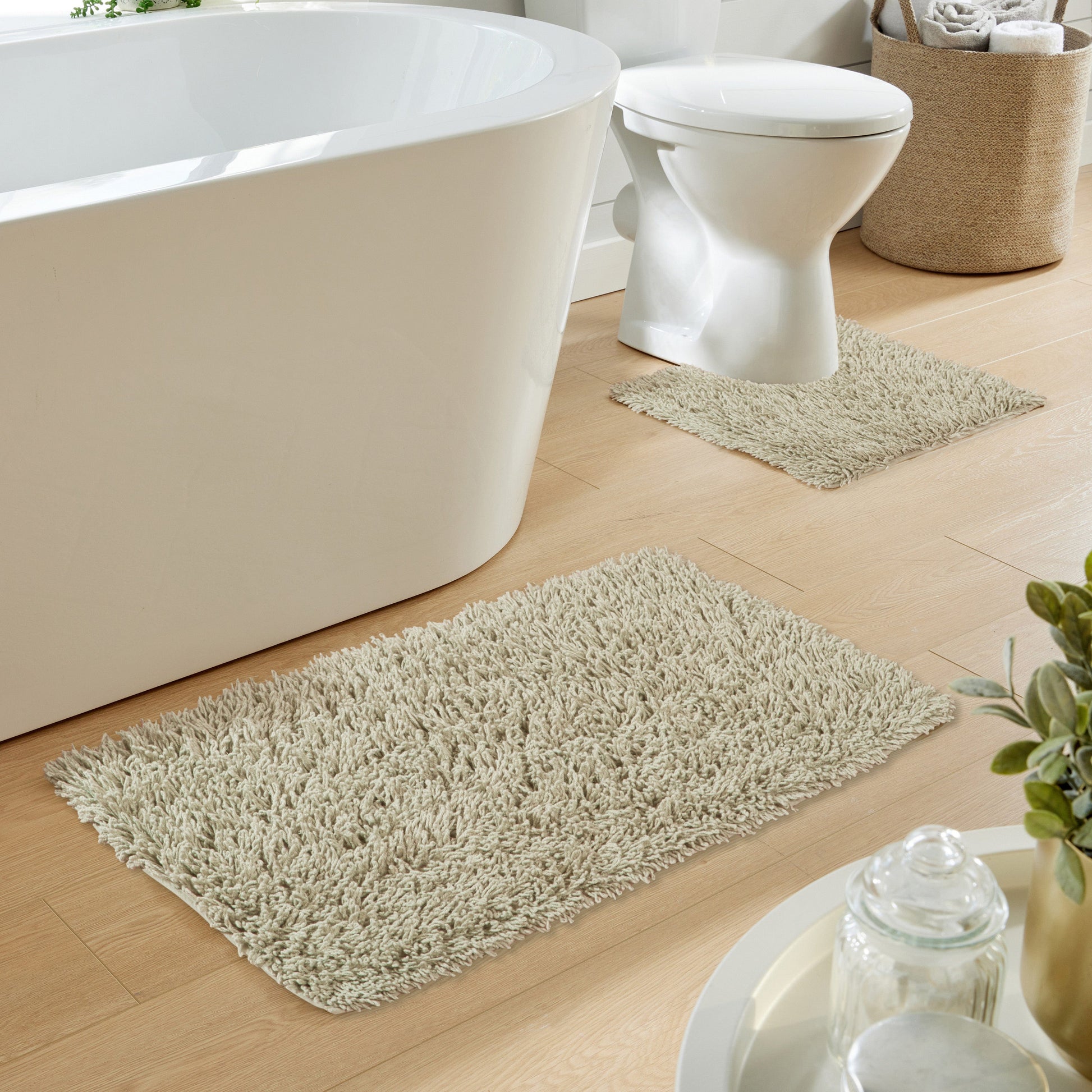 OLIVIA ROCCO Bath Mat NATURAL Como 2 Piece Natural Bath Mat & Pedestal Set Wholesale Manchester UK