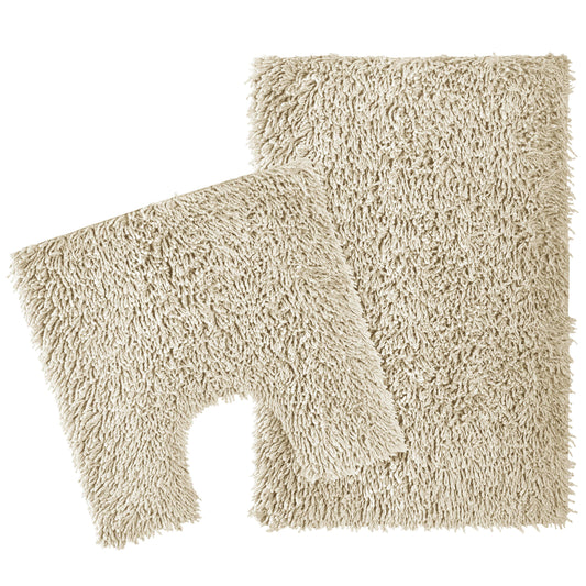 OLIVIA ROCCO Bath Mat NATURAL Como 2 Piece Natural Bath Mat & Pedestal Set Wholesale Manchester UK