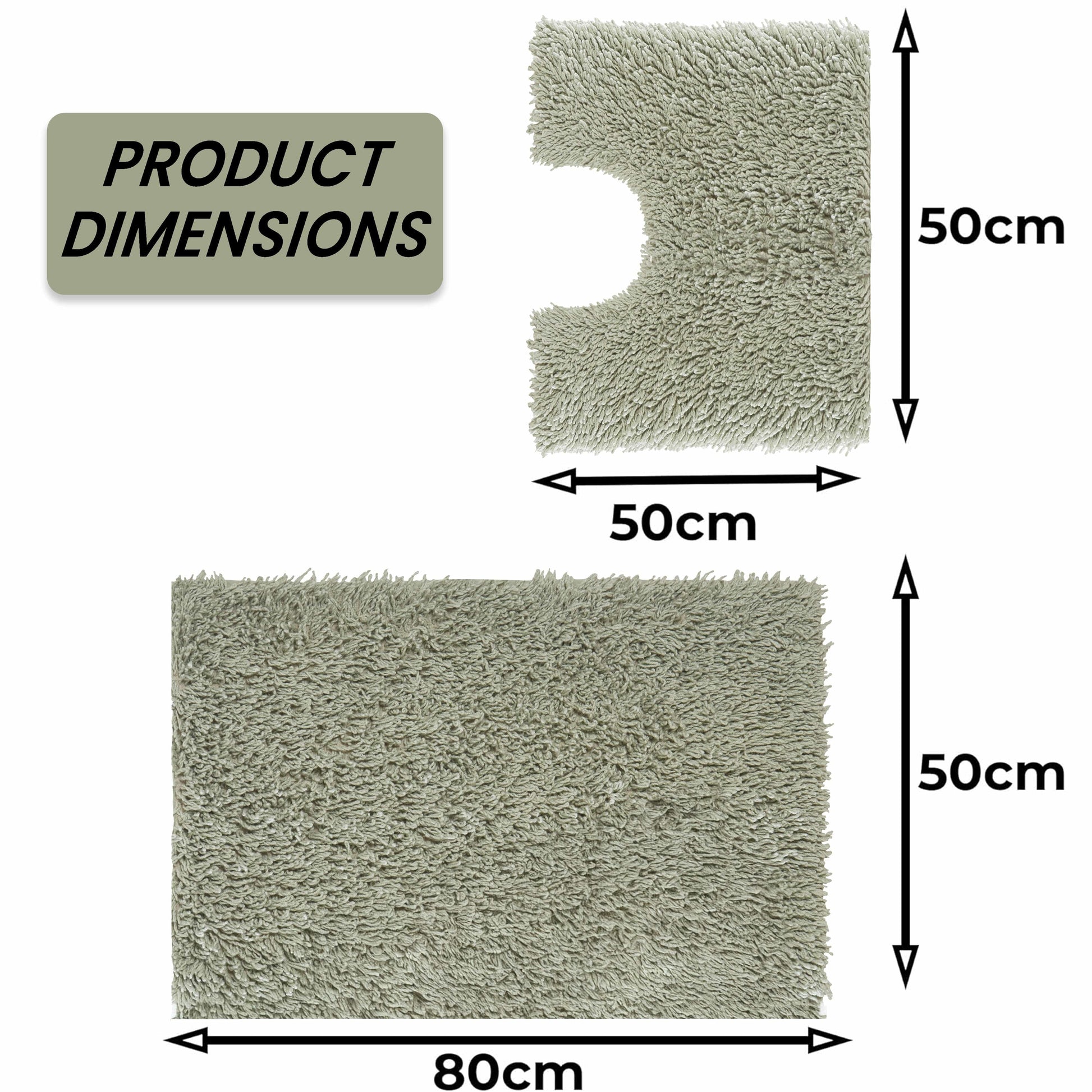 OLIVIA ROCCO Bath Mat SAGE GREEN Como 2 Piece Sage Green Bath Mat & Pedestal Set Wholesale Manchester UK
