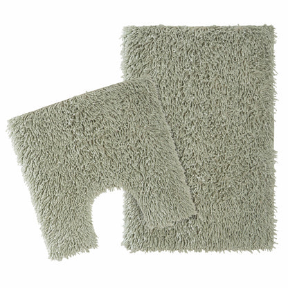 OLIVIA ROCCO Bath Mat SAGE GREEN Como 2 Piece Sage Green Bath Mat & Pedestal Set Wholesale Manchester UK