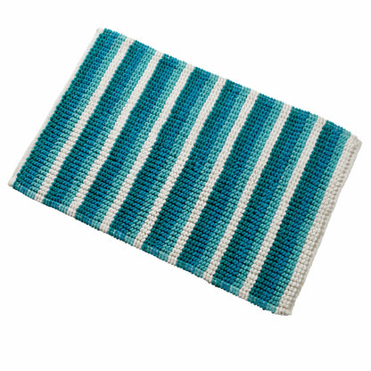 OLIVIA ROCCO Bath Mat TEAL Padstow Stripe Bathmat Wholesale Manchester UK