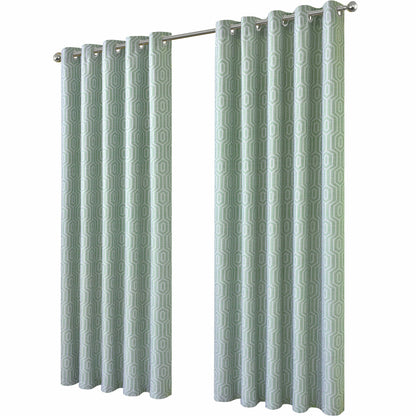 OLIVIA ROCCO Curtain 66" (WIDTH) x 72" (DROP) / SAGE GREEN Paris Eyelet Jacquard Curtains Sage Green Wholesale Manchester UK