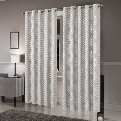 OLIVIA ROCCO Curtain Geometric Natural Sparkle Blackout Curtains Wholesale Manchester UK