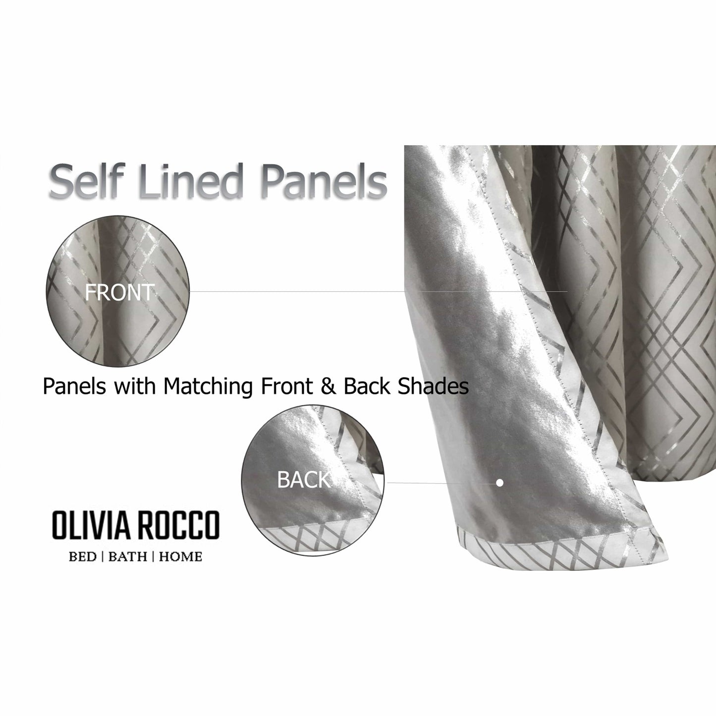 OLIVIA ROCCO Curtain Geometric Natural Sparkle Blackout Curtains Wholesale Manchester UK