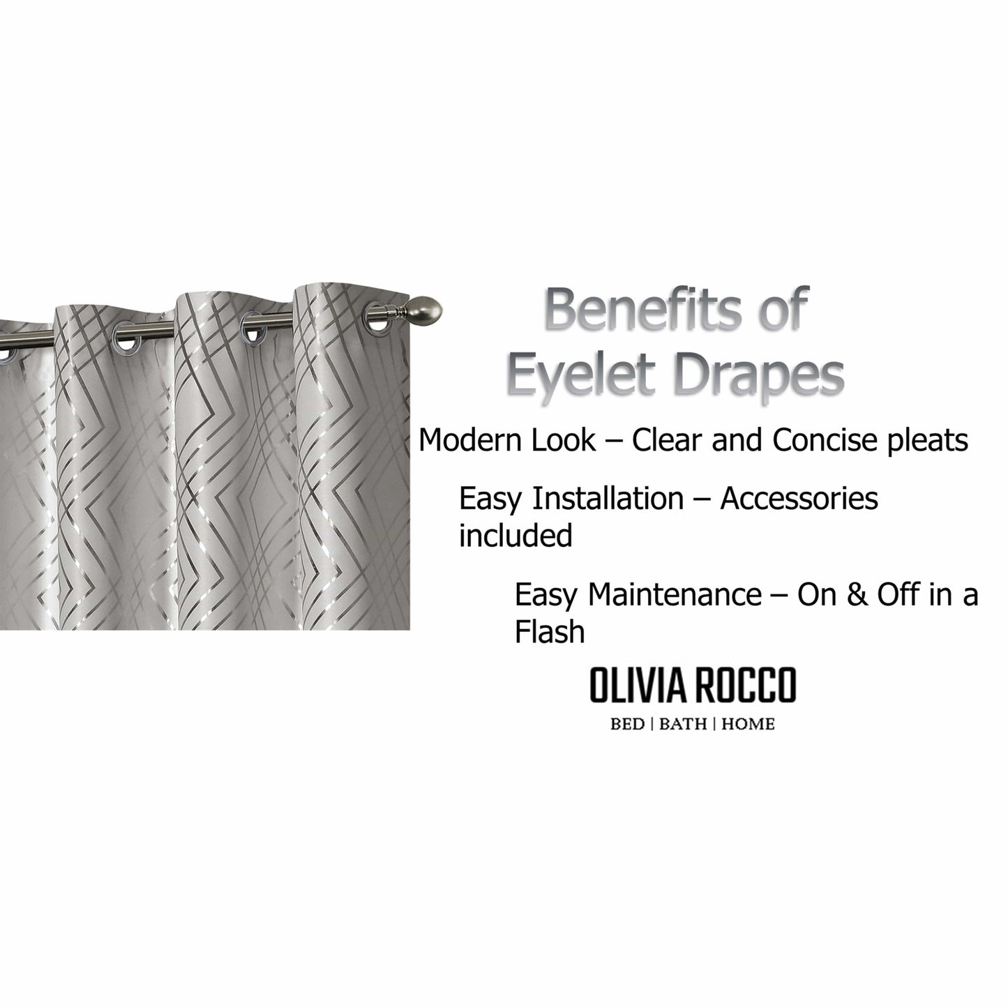 OLIVIA ROCCO Curtain Geometric Natural Sparkle Blackout Curtains Wholesale Manchester UK