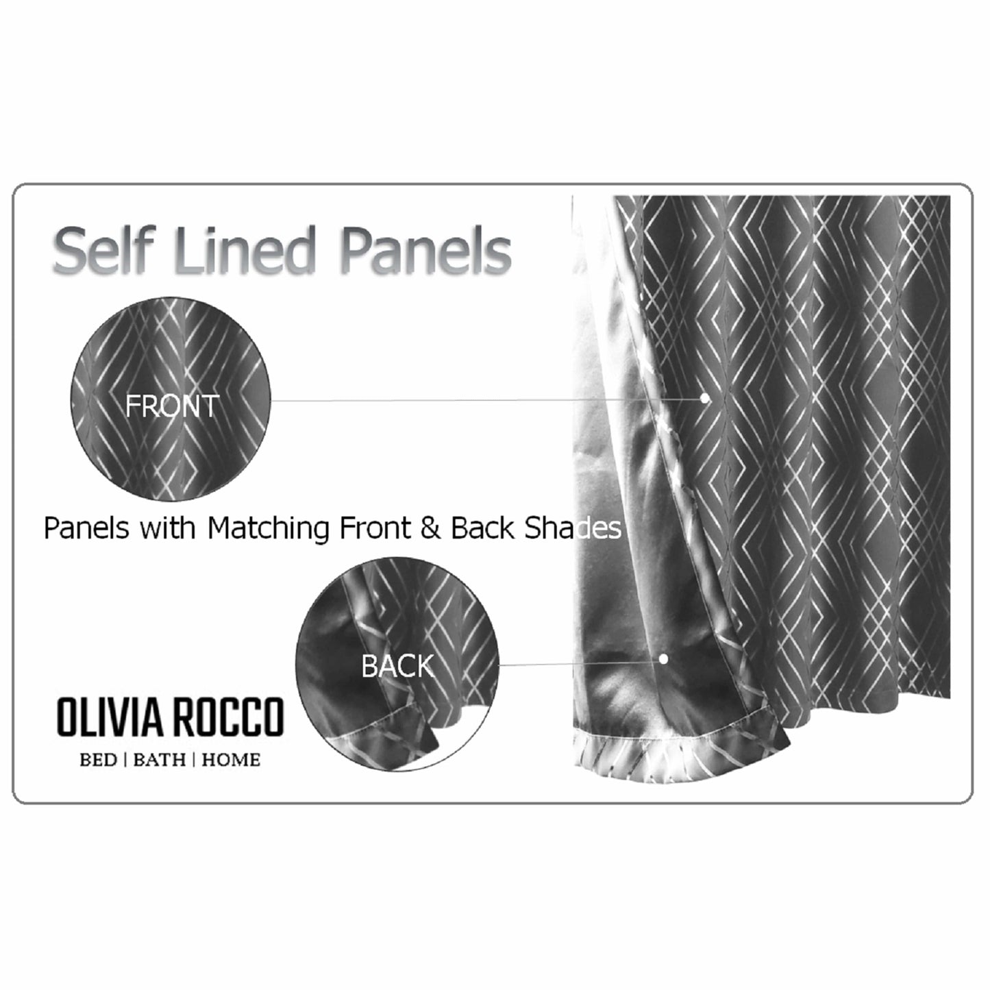 OLIVIA ROCCO Curtain Geometric Silver Sparkle Blackout Curtains Wholesale Manchester UK