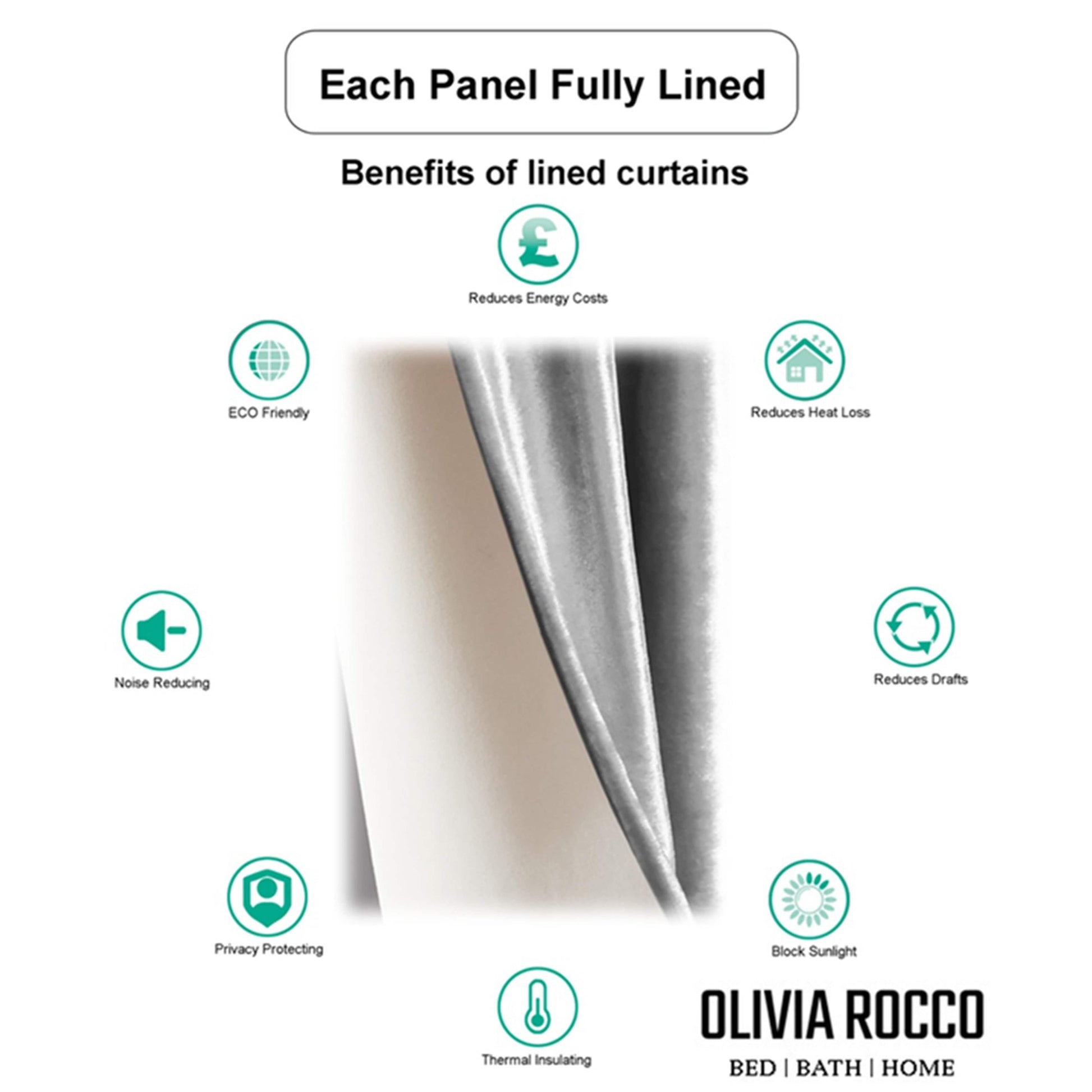 OLIVIA ROCCO Curtain Paris Eyelet Jacquard Curtains Grey Wholesale Manchester UK