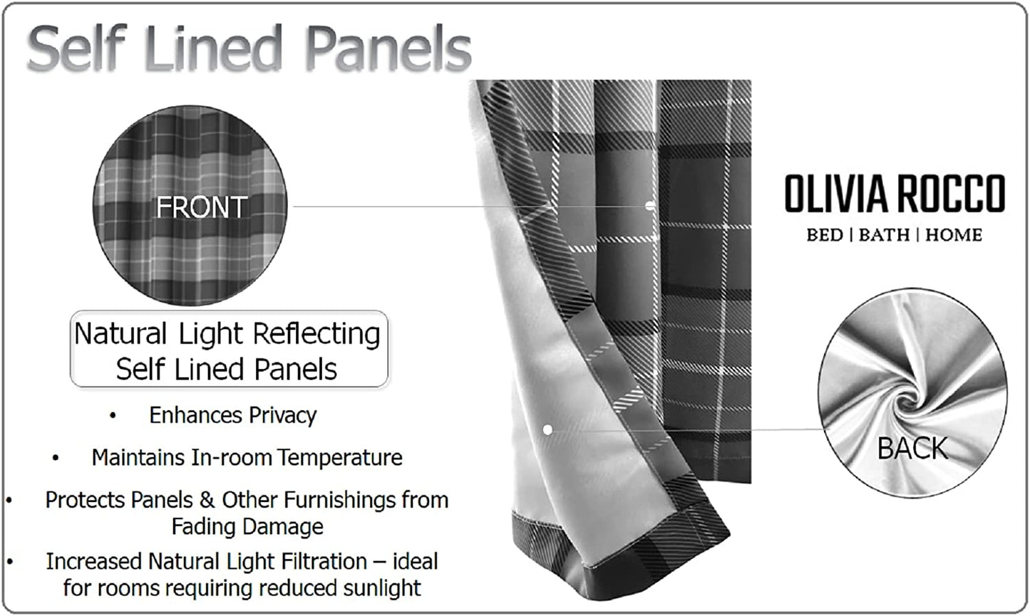 OLIVIA ROCCO Curtain Printed Check & Marble Blackout Curtains Wholesale Manchester UK