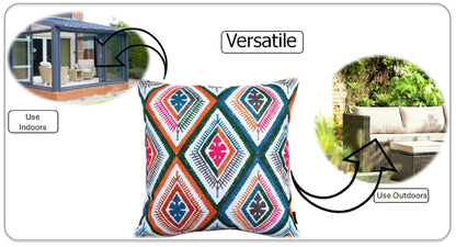 OLIVIA ROCCO Cushions 43 x 43 cm / MEZE MULTI Vibrant Meze Waterproof  Cushion Covers 43x43cm Wholesale Manchester UK