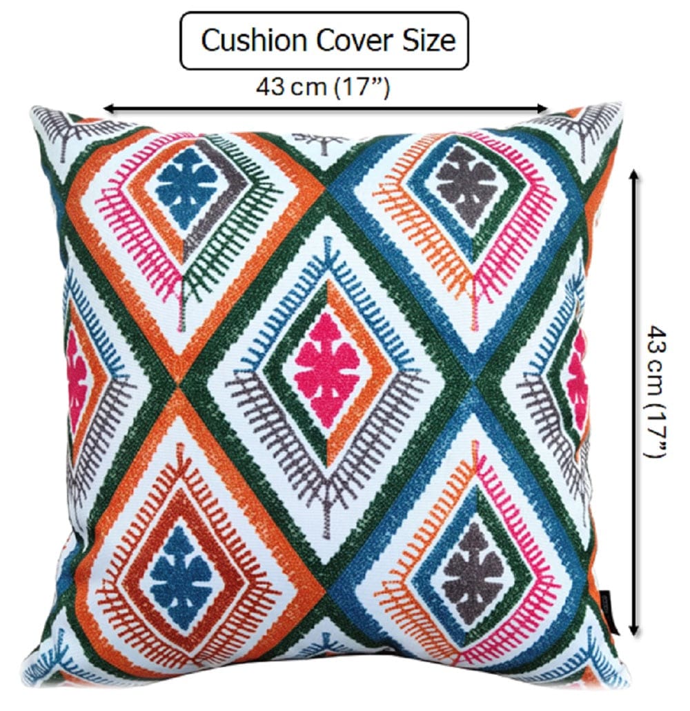 OLIVIA ROCCO Cushions 43 x 43 cm / MEZE MULTI Vibrant Meze Waterproof  Cushion Covers 43x43cm Wholesale Manchester UK