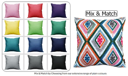 OLIVIA ROCCO Cushions 43 x 43 cm / MEZE MULTI Vibrant Meze Waterproof  Cushion Covers 43x43cm Wholesale Manchester UK