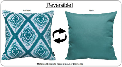 OLIVIA ROCCO Cushions 43 x 43 cm / MEZE TEAL Meze Teal Waterproof Cushion Covers 43x43cm Wholesale Manchester UK