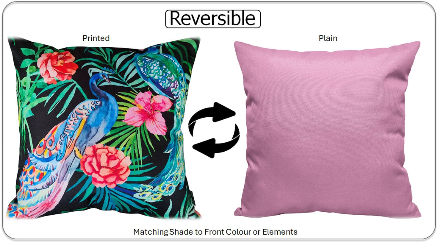 OLIVIA ROCCO Cushions 43 x 43 cm / PEACOCK Peacock Waterproof Cushion Covers 43x43cm Wholesale Manchester UK