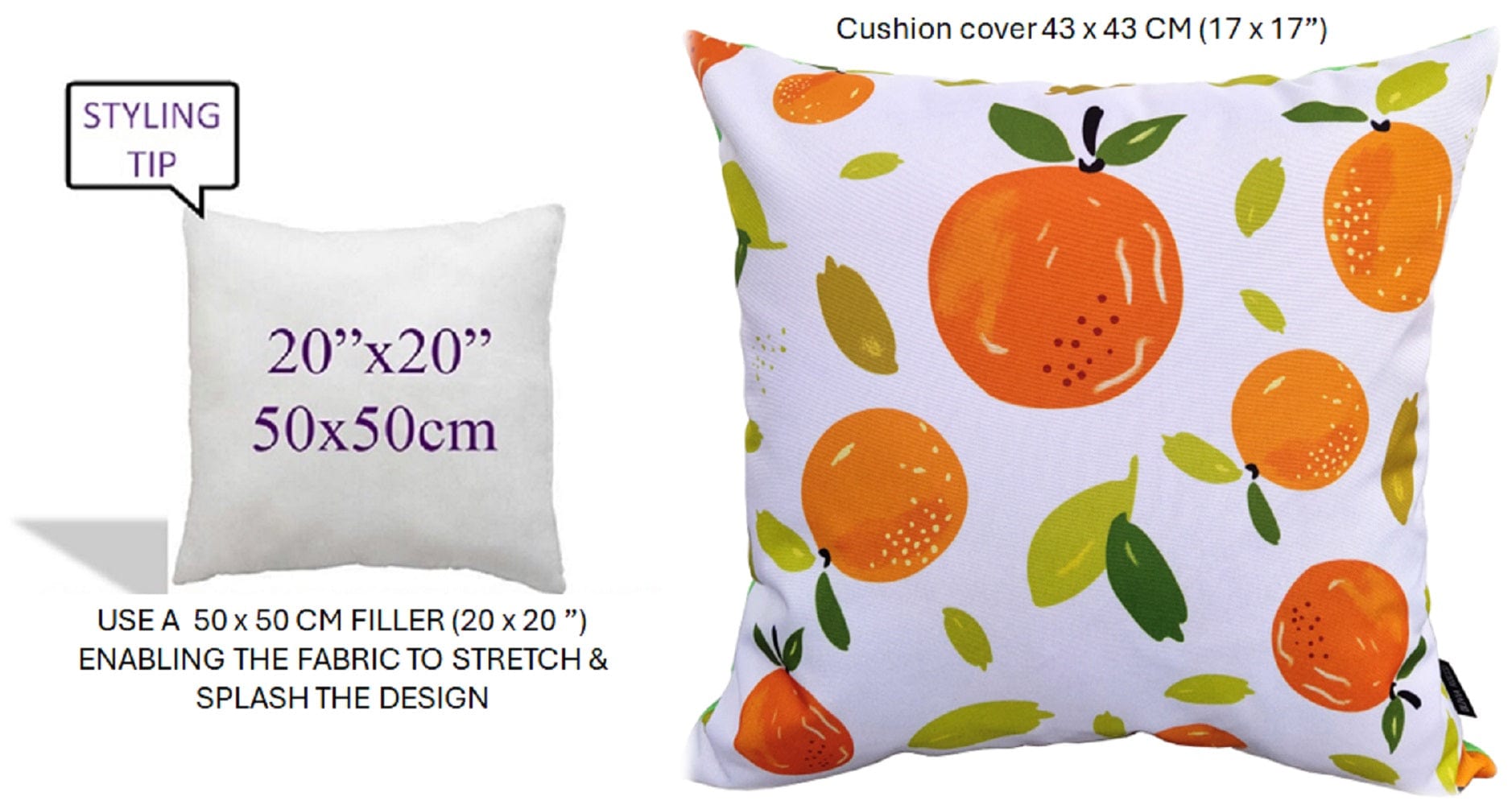 OLIVIA ROCCO Cushions 43 x 43 cm / SUMMER FRUITS Summer Fruit Waterproof Cushion Covers 43x43cm Wholesale Manchester UK