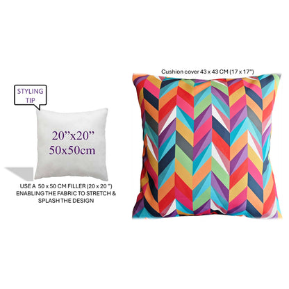 OLIVIA ROCCO Cushions 43x43cm / CALIFORNIA MULTI California Waterproof Cushion Covers 43x43cm Wholesale Manchester UK