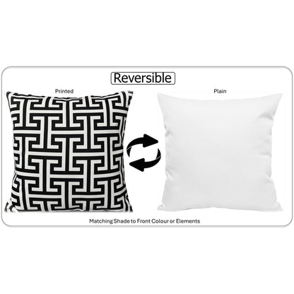 OLIVIA ROCCO Cushions 43x43cm / MILANO BLACK Milano Black Waterproof Cushion Covers 43x43cm Wholesale Manchester UK