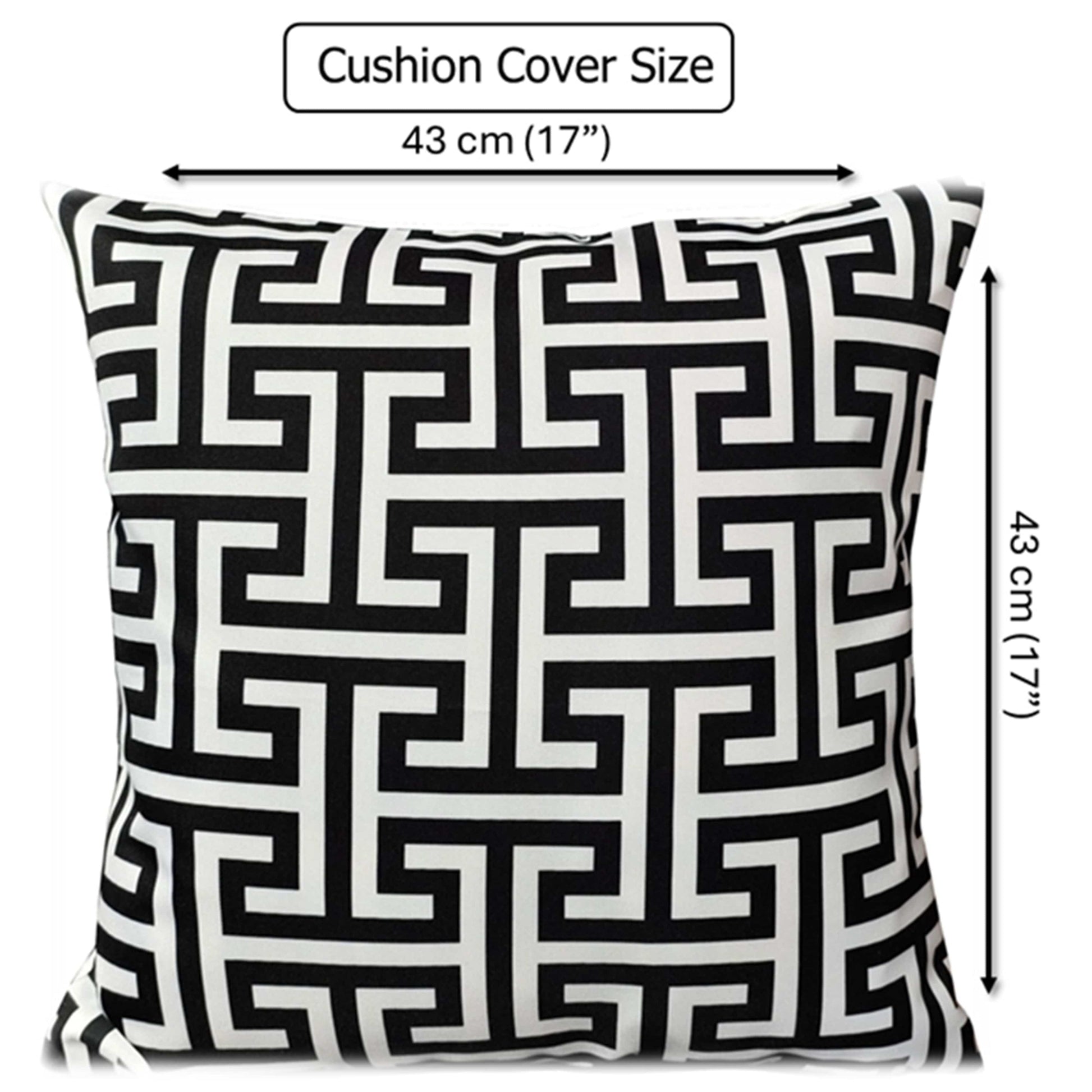 OLIVIA ROCCO Cushions 43x43cm / MILANO BLACK Milano Black Waterproof Cushion Covers 43x43cm Wholesale Manchester UK