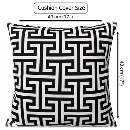OLIVIA ROCCO Cushions 43x43cm / MILANO BLACK Milano Black Waterproof Cushion Covers 43x43cm Wholesale Manchester UK