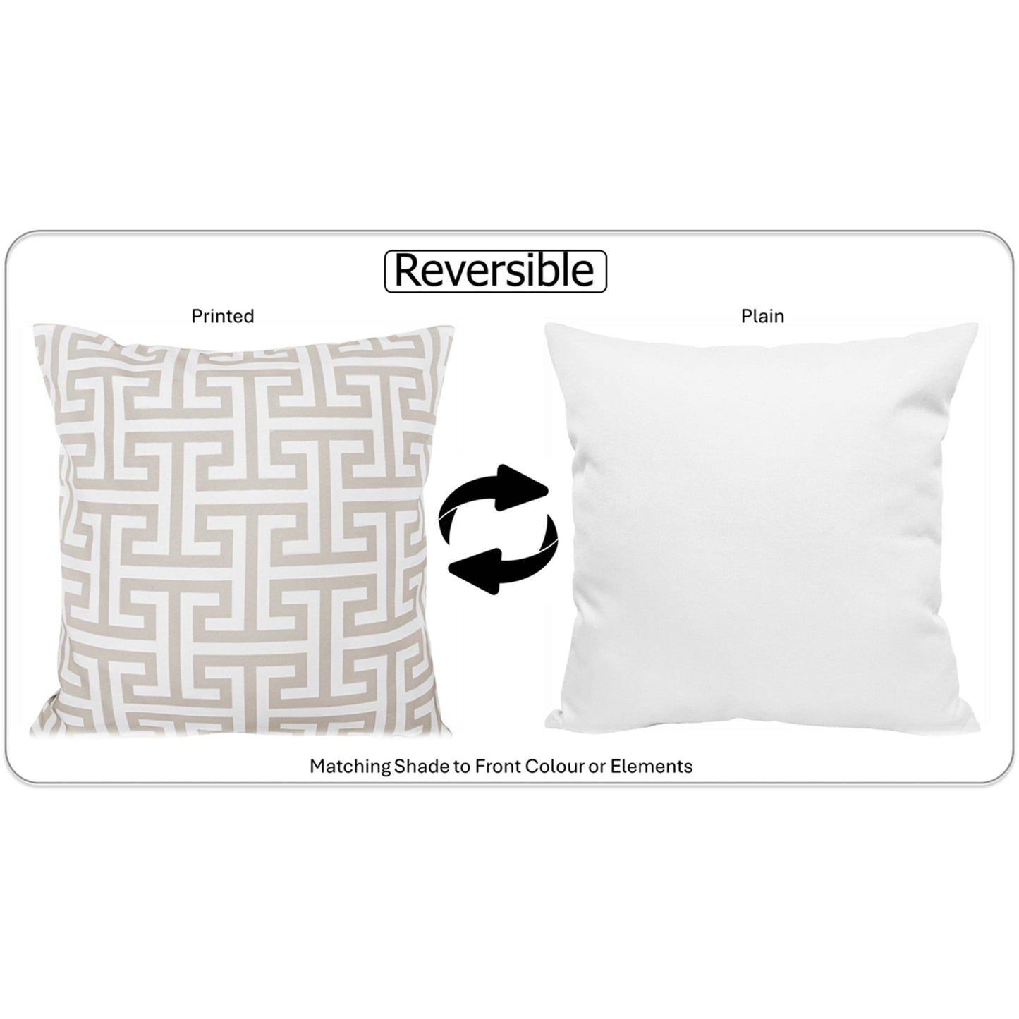 OLIVIA ROCCO Cushions 43x43cm / MILANO NATURAL Milano Natural Waterproof Cushion Covers 43x43cm Wholesale Manchester UK