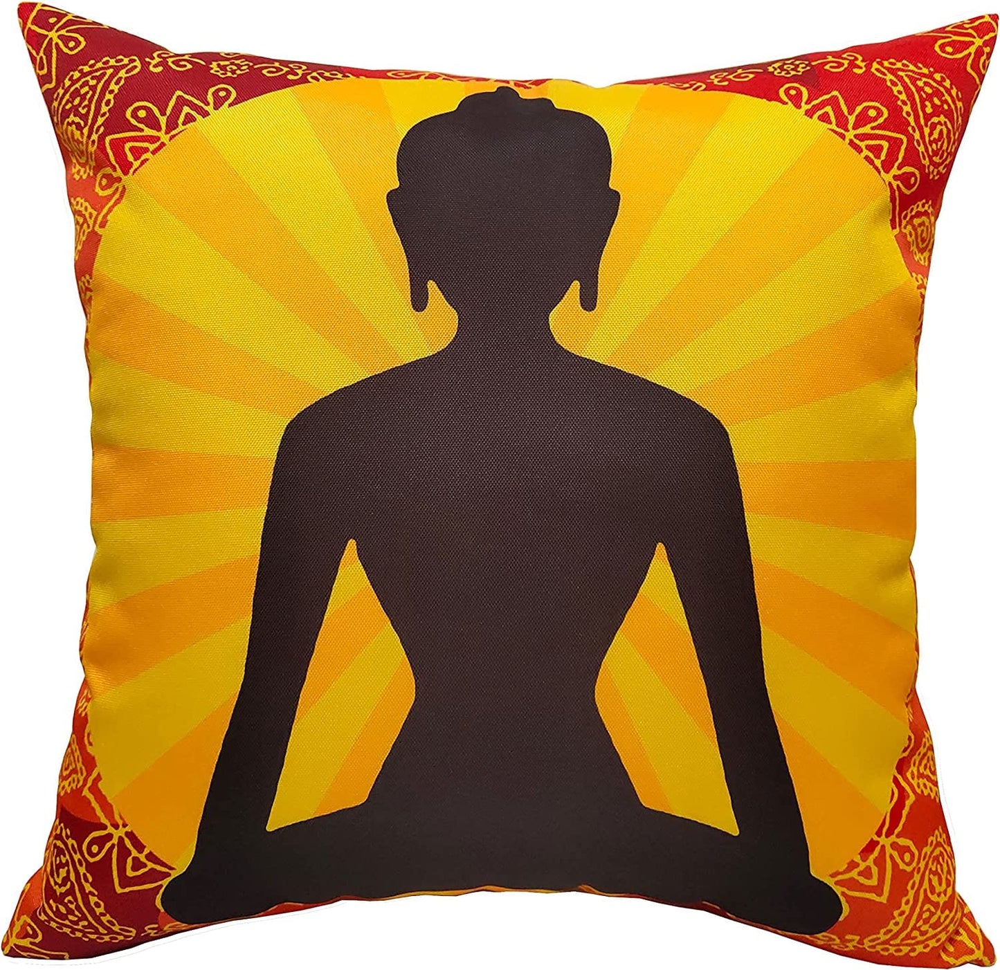 OLIVIA ROCCO Cushions BUDDHA / 43 x 43 cm Buddha Waterproof Cushion Covers 43x43cm Wholesale Manchester UK