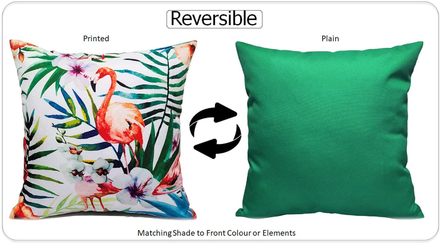 OLIVIA ROCCO Cushions FLAMINGO / 43 x 43 cm Flamingo Waterproof Cushion Covers 43x43cm Wholesale Manchester UK