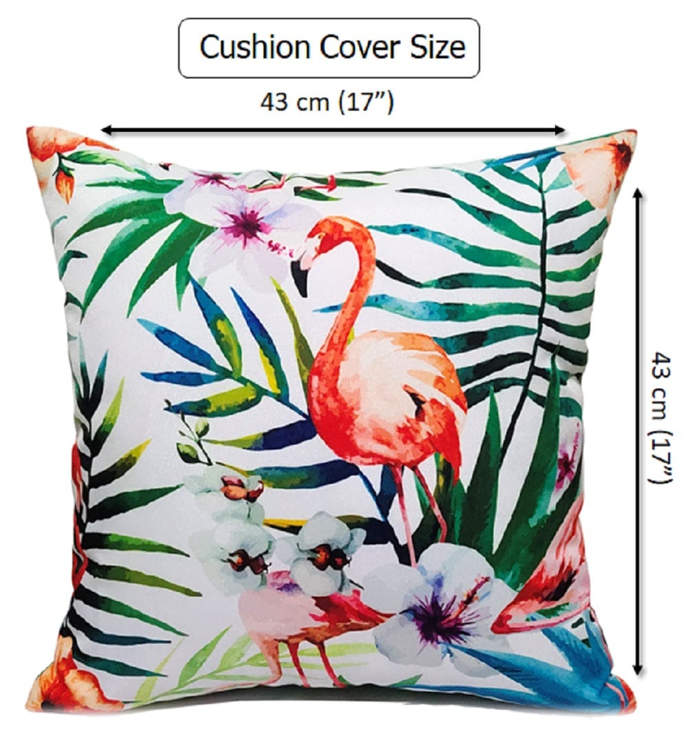 OLIVIA ROCCO Cushions FLAMINGO / 43 x 43 cm Flamingo Waterproof Cushion Covers 43x43cm Wholesale Manchester UK