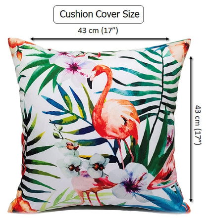 OLIVIA ROCCO Cushions FLAMINGO / 43 x 43 cm Flamingo Waterproof Cushion Covers 43x43cm Wholesale Manchester UK