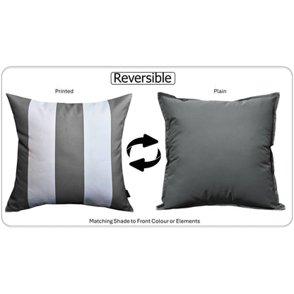 OLIVIA ROCCO Cushions GREY STRIPES / 43 x 43 CM Grey Stripes Waterproof Cushion Covers 43 x 43 cm Wholesale Manchester UK