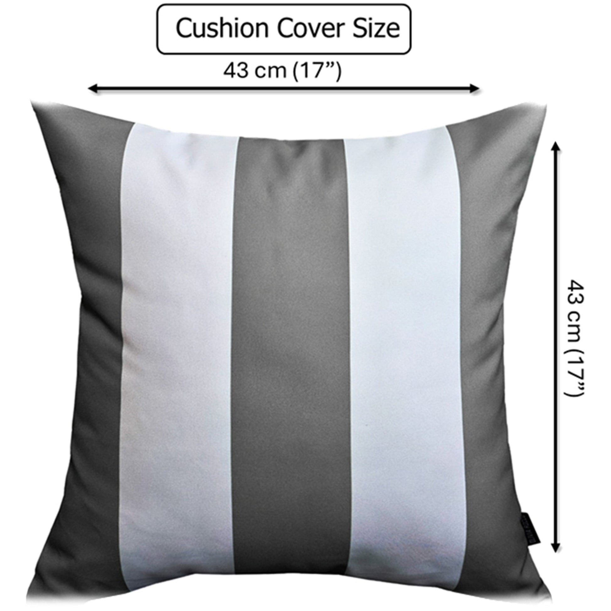 OLIVIA ROCCO Cushions GREY STRIPES / 43 x 43 CM Grey Stripes Waterproof Cushion Covers 43 x 43 cm Wholesale Manchester UK