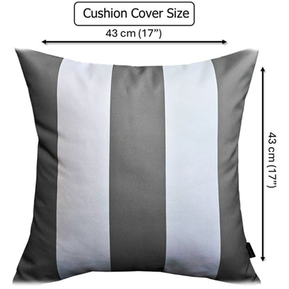 OLIVIA ROCCO Cushions GREY STRIPES / 43 x 43 CM Grey Stripes Waterproof Cushion Covers 43 x 43 cm Wholesale Manchester UK