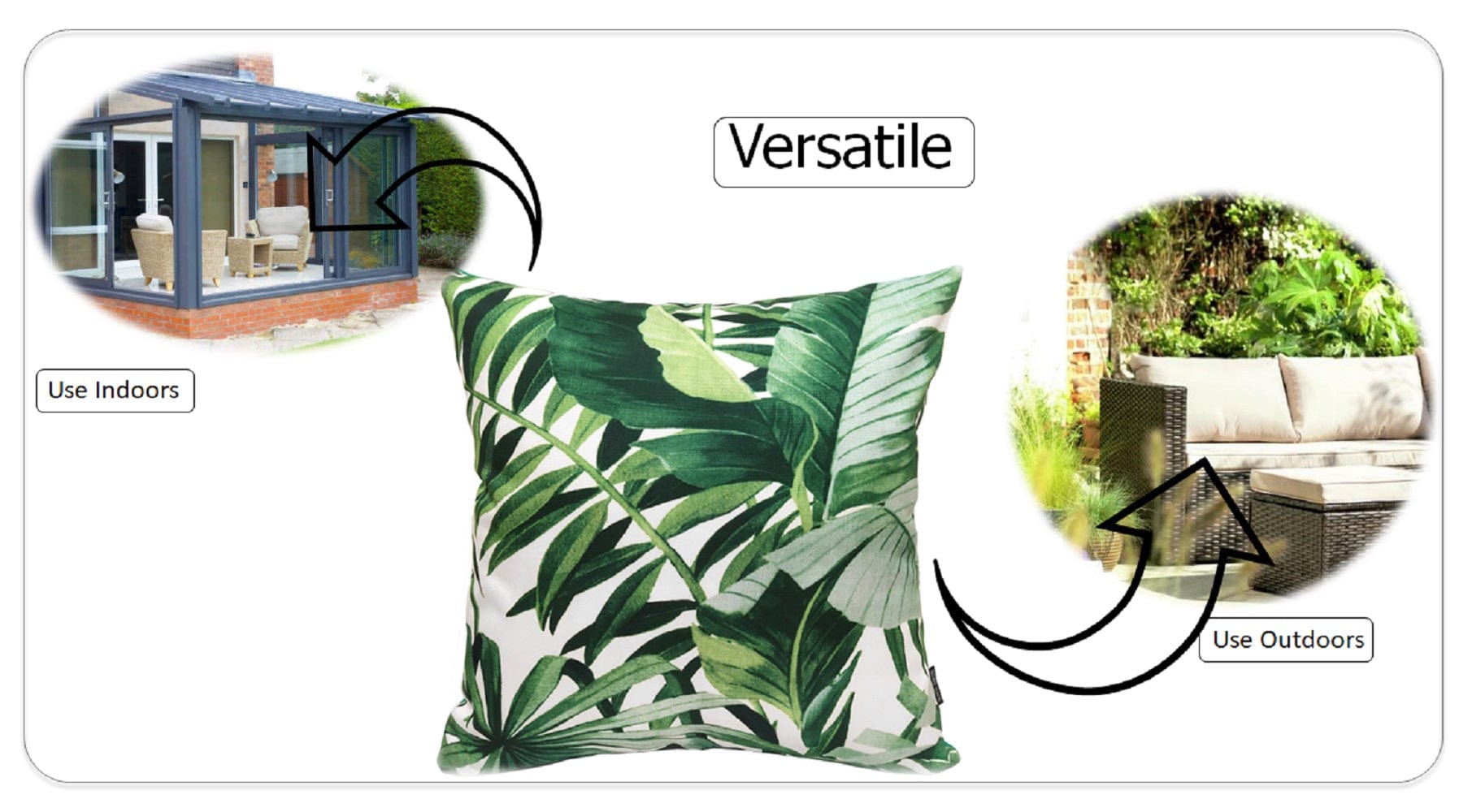 OLIVIA ROCCO Cushions JAMIL GREEN / 43 x 43 cm Jamil Green Waterproof Cushion Covers 43x43cm Wholesale Manchester UK