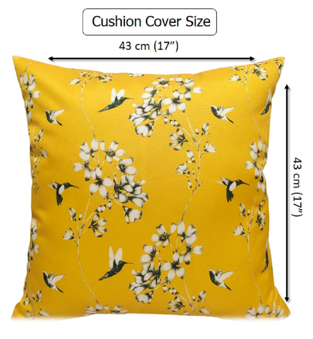 OLIVIA ROCCO Cushions JARDIN OCHRE / 43 x 43 cm Jardin Ochre Waterproof Cushion Covers 43x43cm Wholesale Manchester UK