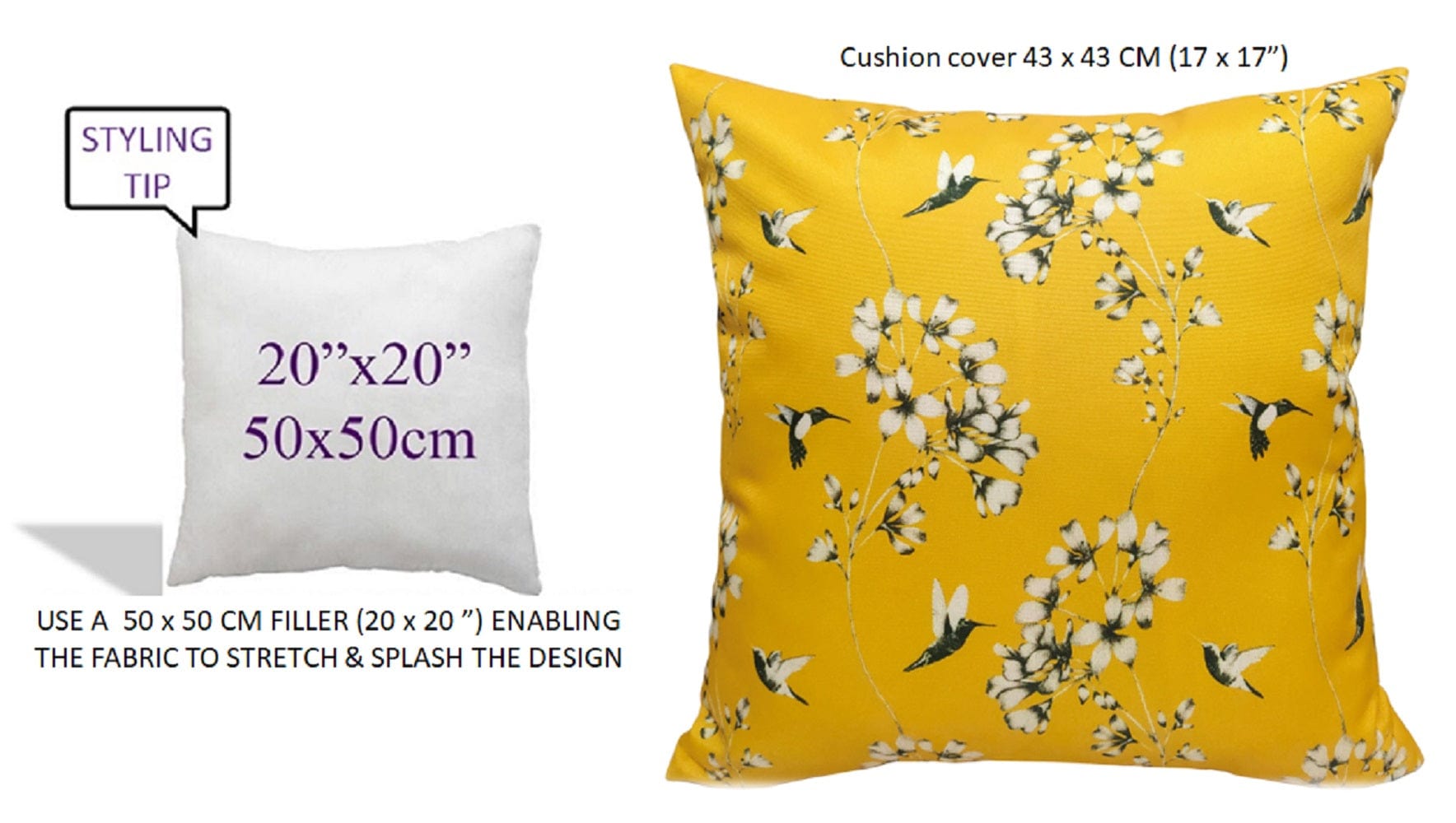 OLIVIA ROCCO Cushions JARDIN OCHRE / 43 x 43 cm Jardin Ochre Waterproof Cushion Covers 43x43cm Wholesale Manchester UK