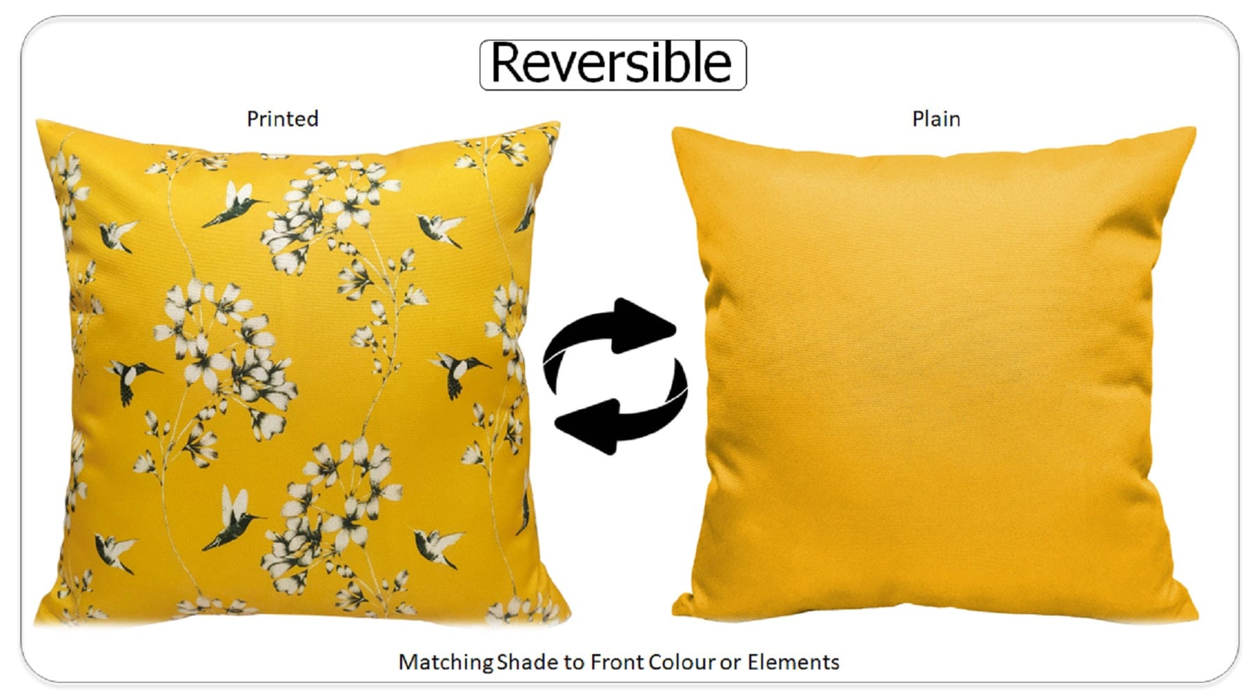 OLIVIA ROCCO Cushions JARDIN OCHRE / 43 x 43 cm Jardin Ochre Waterproof Cushion Covers 43x43cm Wholesale Manchester UK