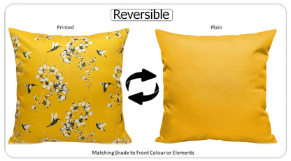 OLIVIA ROCCO Cushions JARDIN OCHRE / 43 x 43 cm Jardin Ochre Waterproof Cushion Covers 43x43cm Wholesale Manchester UK