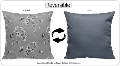 OLIVIA ROCCO Cushions JARDIN SILVER / 43 x 43 cm Jardin Silver Waterproof Cushion Covers 43x43cm Wholesale Manchester UK