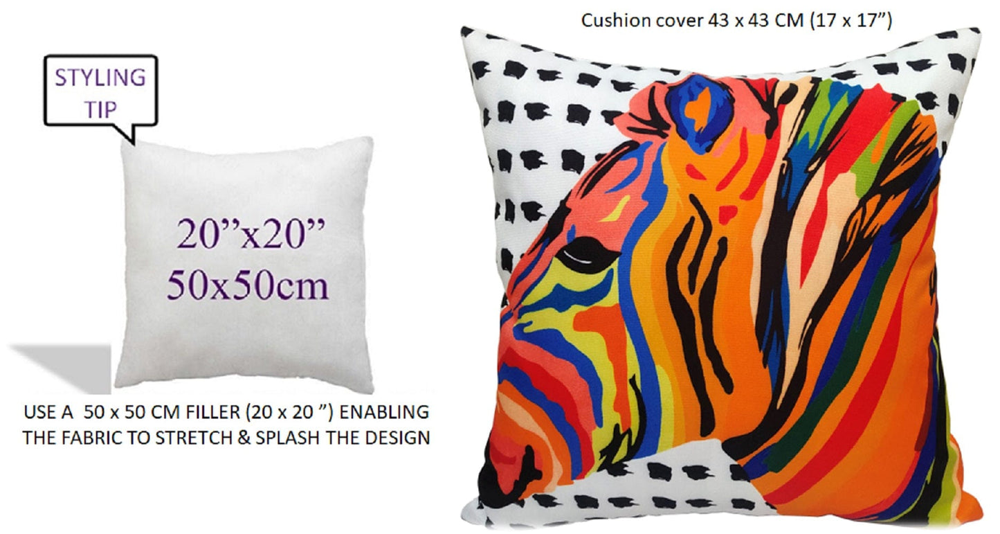 OLIVIA ROCCO Cushions KAMPALA ORANGE / 43 x 43 Cm Kampala Orange Waterproof Cushion Covers 43x43cm Wholesale Manchester UK