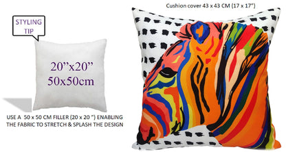OLIVIA ROCCO Cushions KAMPALA ORANGE / 43 x 43 Cm Kampala Orange Waterproof Cushion Covers 43x43cm Wholesale Manchester UK
