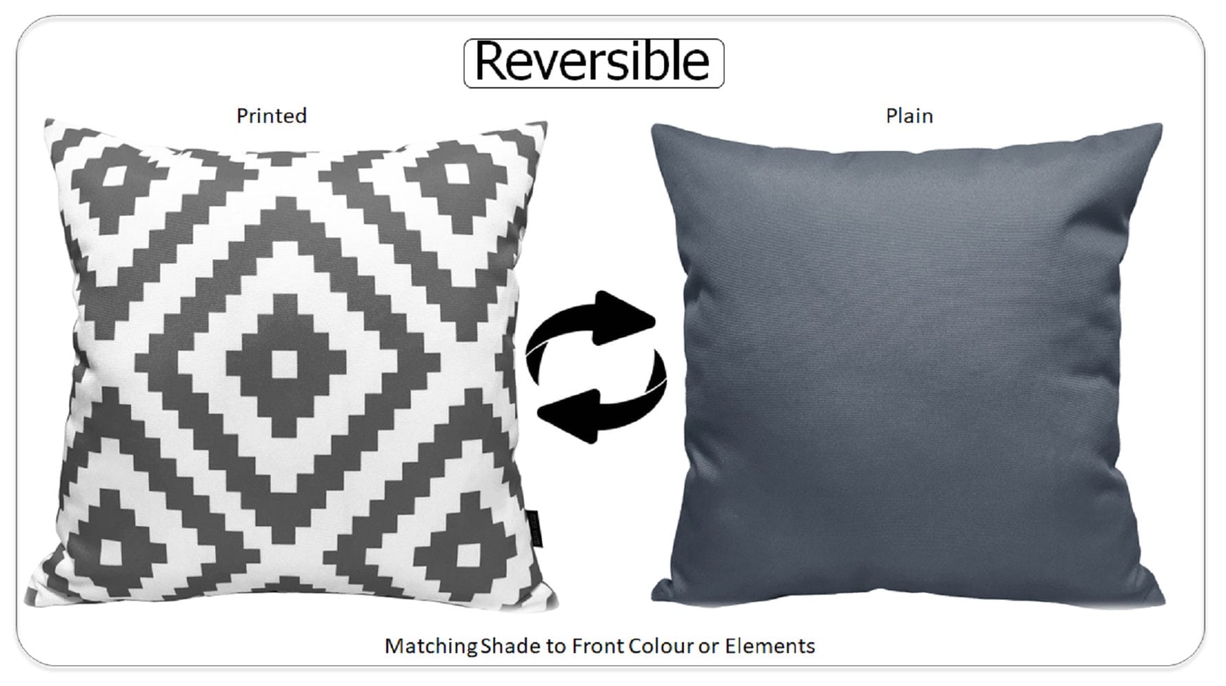 OLIVIA ROCCO Cushions NAIROBI CHARCOAL / 43 x 43 cm Nairobi Charcoal Waterproof Cushion Covers 43x43cm Wholesale Manchester UK