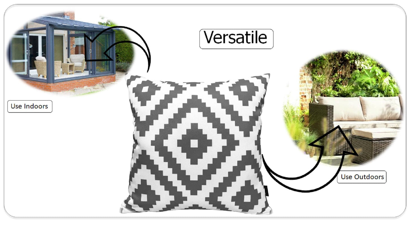 OLIVIA ROCCO Cushions NAIROBI CHARCOAL / 43 x 43 cm Nairobi Charcoal Waterproof Cushion Covers 43x43cm Wholesale Manchester UK
